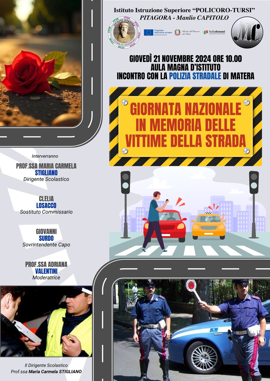 Giornata Nazionale in Memoria delle Vittime della Strada