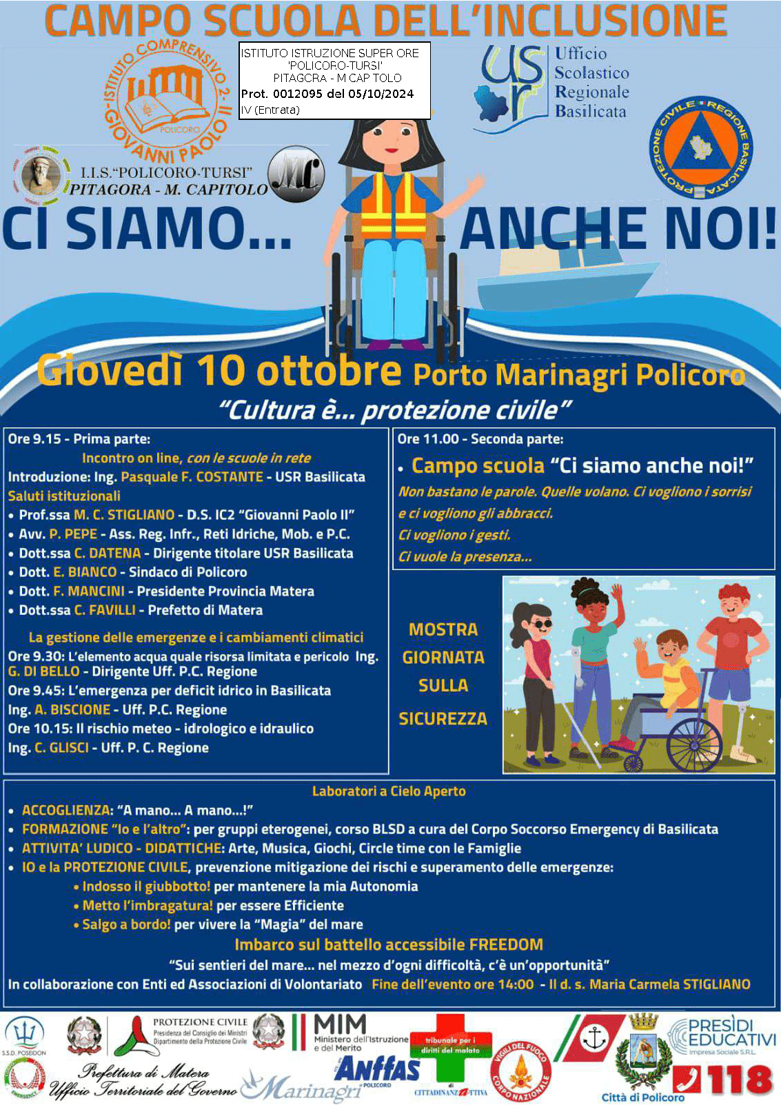 Settimana Nazionale della Protezione Civile 7/13 ottobre 2023 – Invito alle scuole